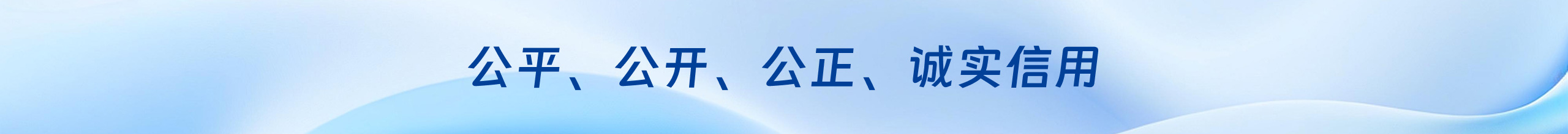 公平公正 诚信透明